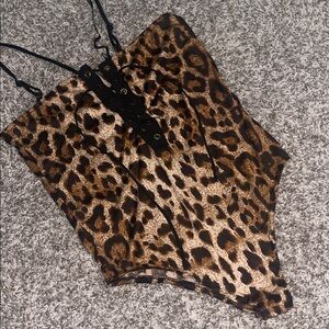Leopard Print Women’s bodysuit XL